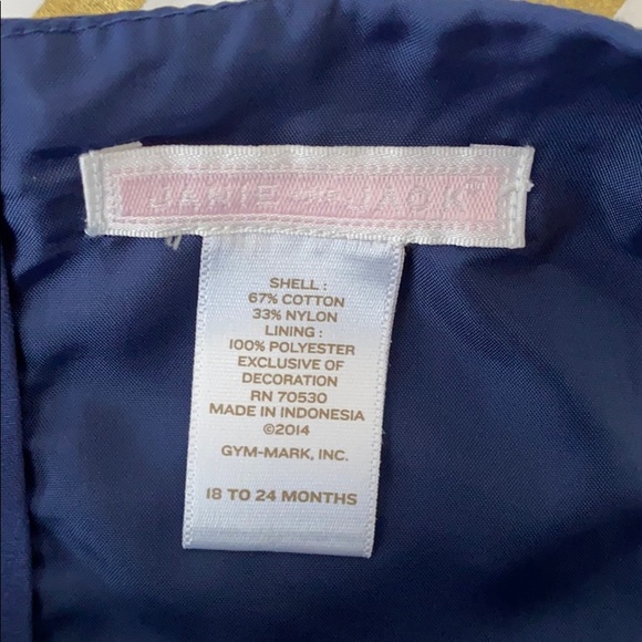 JANIE AND JACK BLUE DRESS WITH RIBBONS - Picture 4 of 4